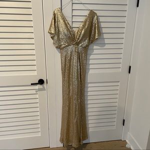Revelry Gold Sequin Dress NWT